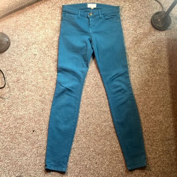Current/Elliott The Ankle Skinny Blue Canteen Jean - Picture 6 of 8